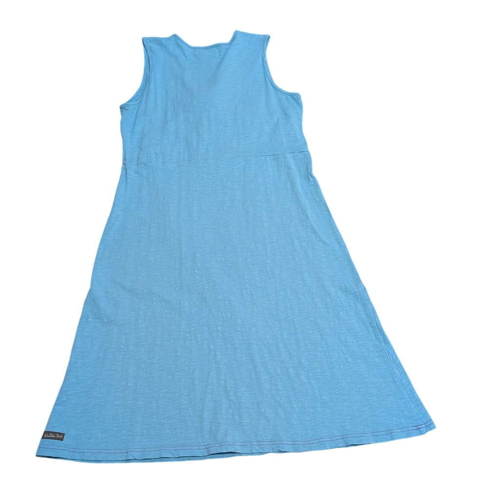 Matilda Jane Sleeveless Faux Wrap Dress XL Blue Cotton Summer Beach - Picture 2 of 8